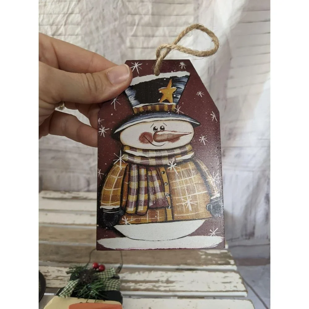 Snowman Country Wooden Set of 3‎ Christmas holiday